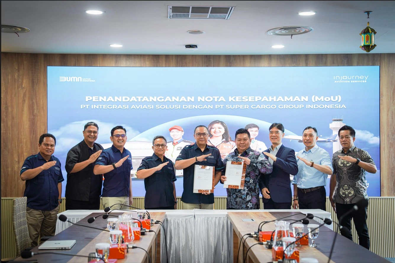 Injourney Aviation Services Dan Super Cargo Group Indonesia Umumkan Kerjasama Strategis